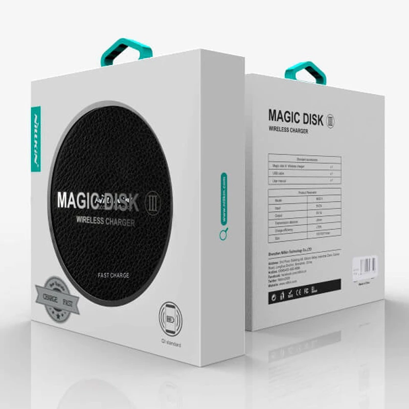 БЗУ Nillkin Magic Disk 3 Fast Wireles Charger 10W (MC014) – Black. Фото 6 из 6