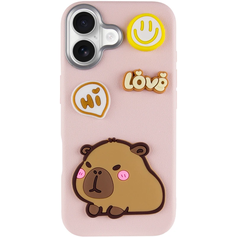 Чехол Labubu Toys для Apple iPhone 17 (6.3") – Capybara / Pink. Фото 3 из 6