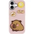 Чехол Labubu Toys для Apple iPhone 17 (6.3") – Capybara / Pink. Фото 3 из 6