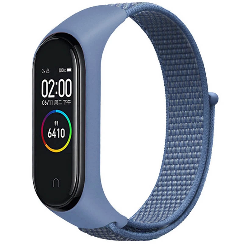 Ремінець Nylon New для Xiaomi Mi Band 3/4/5/6/7 – Blue. Фото 1 з 1
