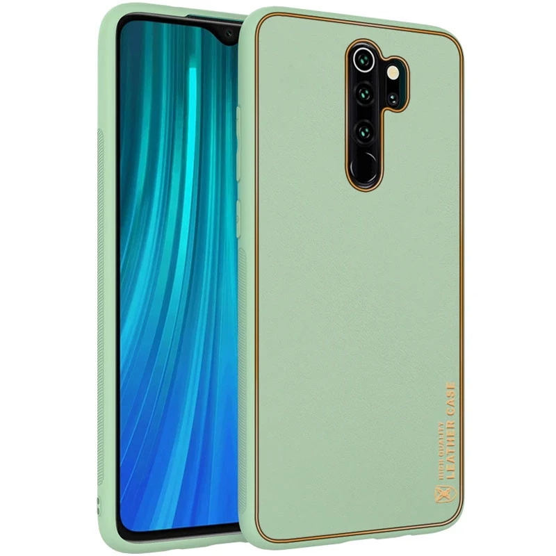 

Кожаный чехол Xshield для Xiaomi Redmi Note 8 Pro (Зеленый / Pistachio), Зелений / pistachio