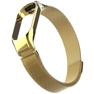 Ремешок Milanese Loop Design для Xiaomi Mi Band 9 — Gold
