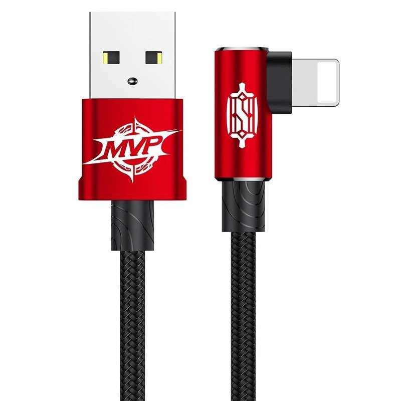 

Дата кабель Baseus MVP Elbow Lightning Cable 2.4A (1m) (Red)