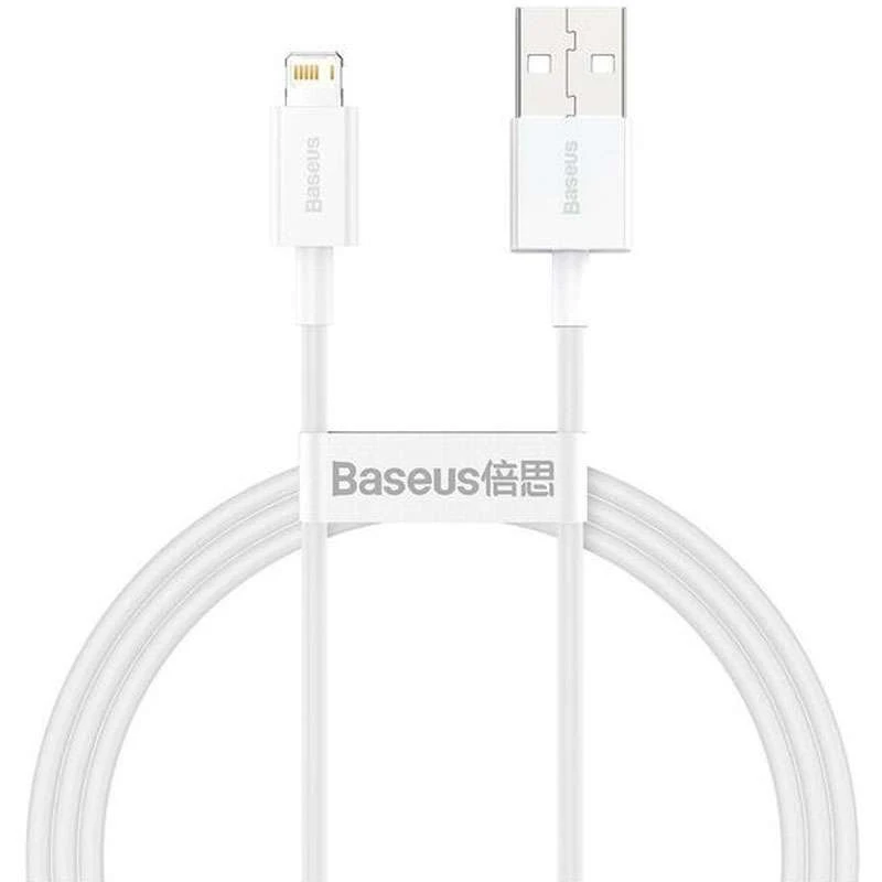 

Дата кабель Baseus Superior Series Fast Charging Lightning Cable 2.4A (1m) (Белый), Білий