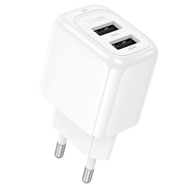 МЗП Hoco CS51A Surplus (2USB-A) – White. Фото 1 з 8