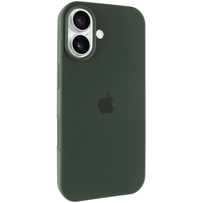 Чохол Silicone Case з закритим низом на Apple iPhone 16 Plus – Зелений / Cyprus Green. Фото 1 з 9