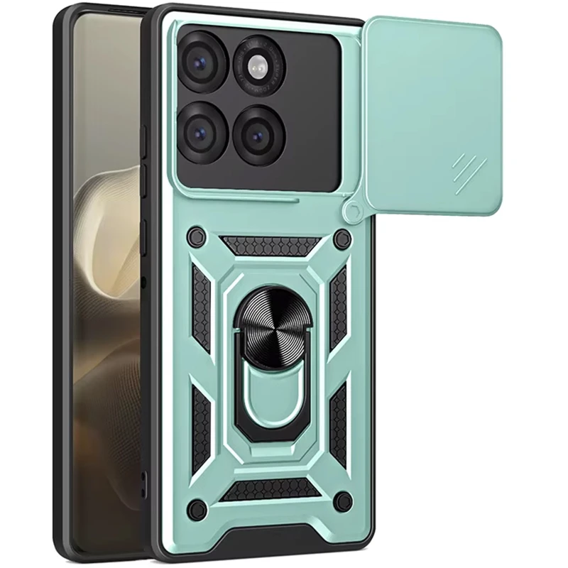 Ударопрочный чехол Ummi Camshield Serge Ring (in box) для Motorola Edge 70 – Зеленый / Green. Фото 1 из 1