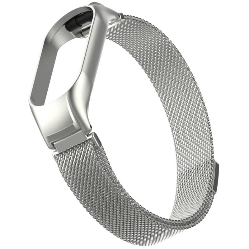 Ремінець Milanese Loop Design для Xiaomi Mi Band 9 – silver. Фото 2 з 3