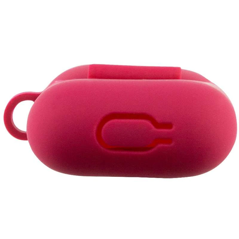 Силіконовий футляр New з карабіном для навушників Airpods 1/2 – Червоний / Rose Red. Фото 5 з 5