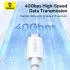 Дата кабель Baseus Superior Series 2 USB4 Full-Function Type-C to Type-C 240W (1m) (P10365200211) – Moon White. Фото 4 з 8