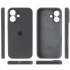 Чехол Silicone Case с защитой камеры для Apple iPhone 16 – Серый / Dark Gray. Фото 6 из 8