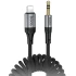 Аудио кабель Aux Hoco UPA33A Nuevo (Lightning to AUX 3.5mm) (1.5m) – Black. Фото 1 из 7