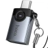Перехідник Hoco UA46C Type-C Male to USB Female USB3.0 – Metal gray. Фото 5 з 6