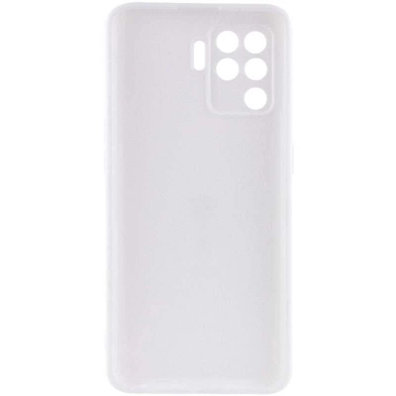 Цветной силиконовый чехол с защитой камеры для Oppo A94 – Белый / White. Фото 2 из 4