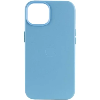 Шкіряний чохол Leather Case з MagSafe на Apple iPhone 12 Pro Max (6.7") — Blue