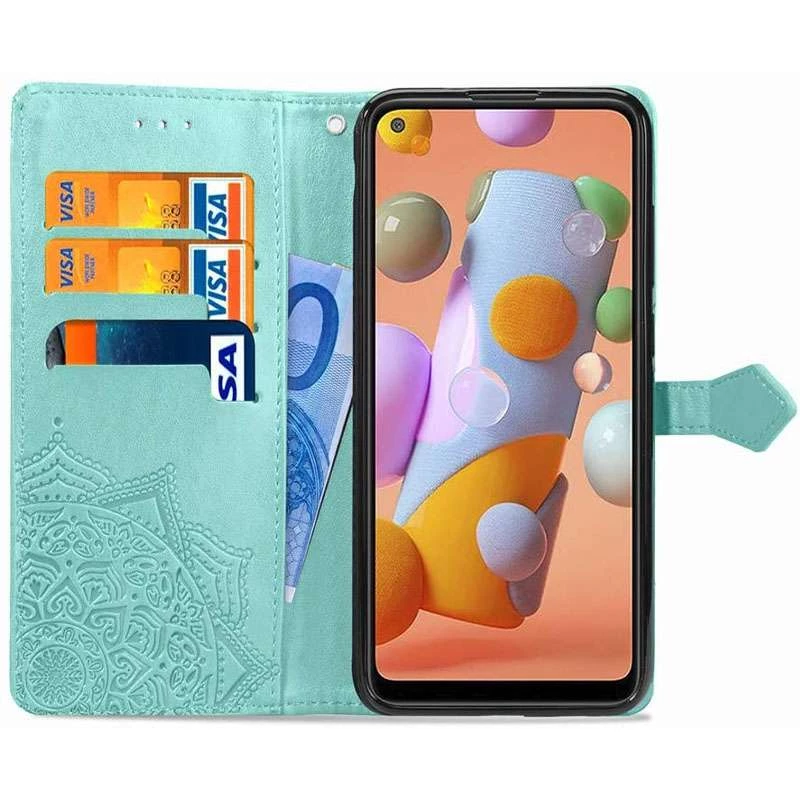 Чохол-книжка Art Case на Samsung Galaxy M11 – Бірюзовий. Фото 4 з 5