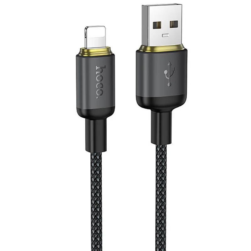 Дата кабель Hoco X128 Benefit USB to Lightning 12W (1m) – Black. Фото 1 з 5