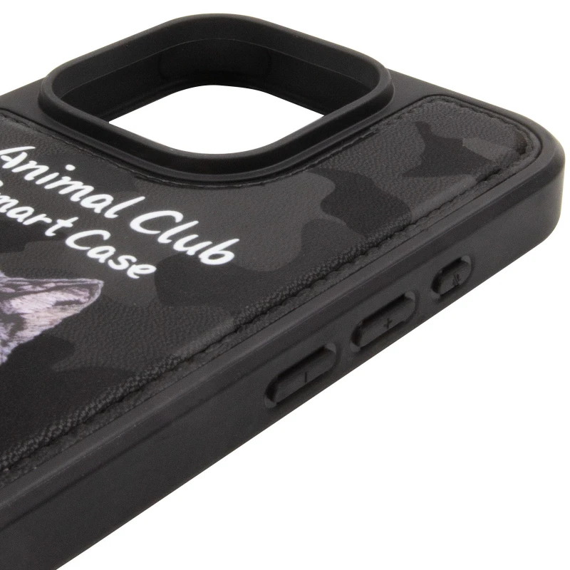 TPU+PC чехол Animal Club для Apple iPhone 16 Pro Max – Black. Фото 7 из 8