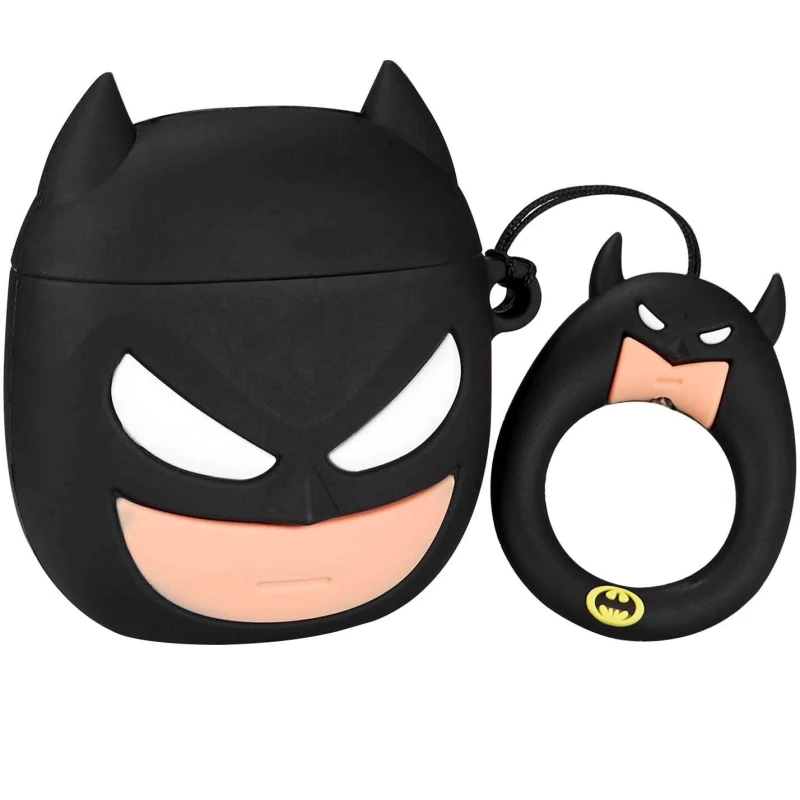 

Силиконовый футляр Marvel & DC series для наушников AirPods 1/2 + кольцо (Batman New 2)