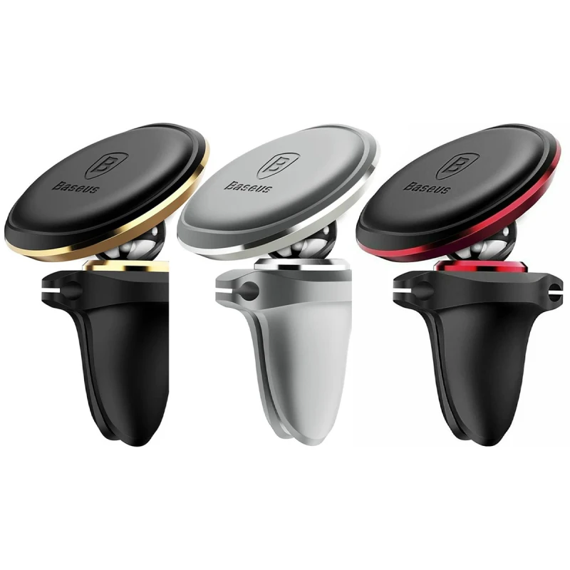Автотримач магнітний Baseus Magnetic Air Vent OS with cable clip (SUGX02000) фото 1 з 2