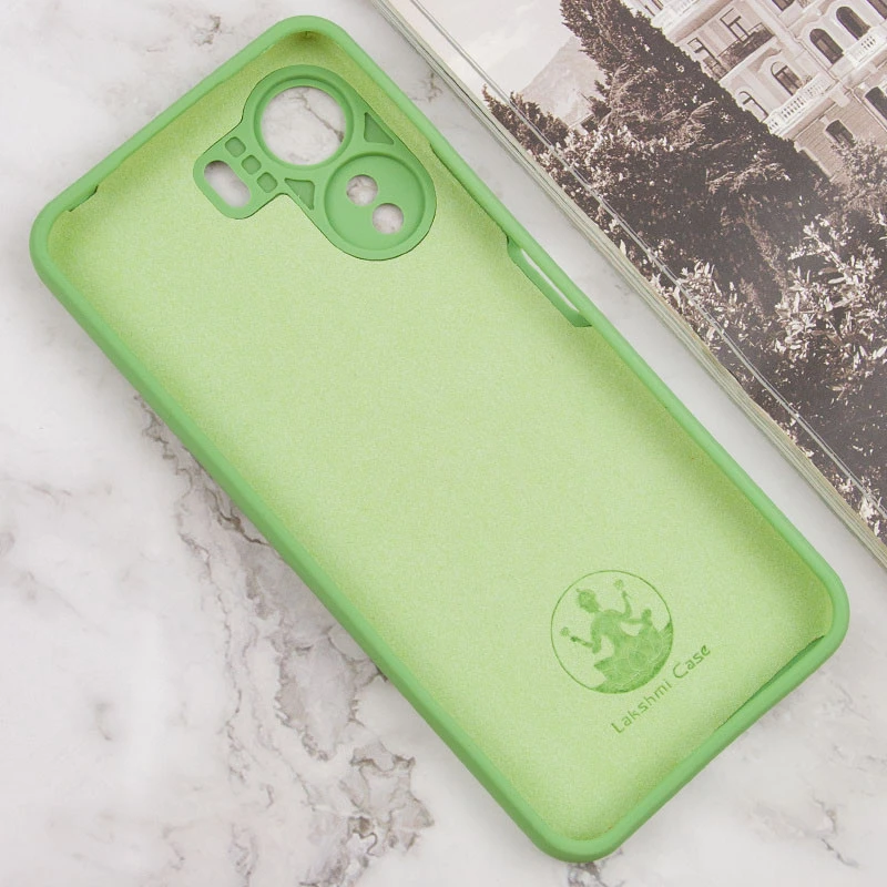 Чохол Silicone Case Lakshmi Premium із закритою камерою для Xiaomi Redmi 13C – М'ятний / Mint. Фото 5 з 12