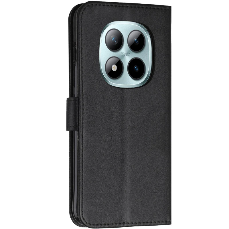 Кожаный чехол-книжка Jet Cover для Xiaomi Redmi Note 15 Pro+ 5G – Black. Фото 3 из 6