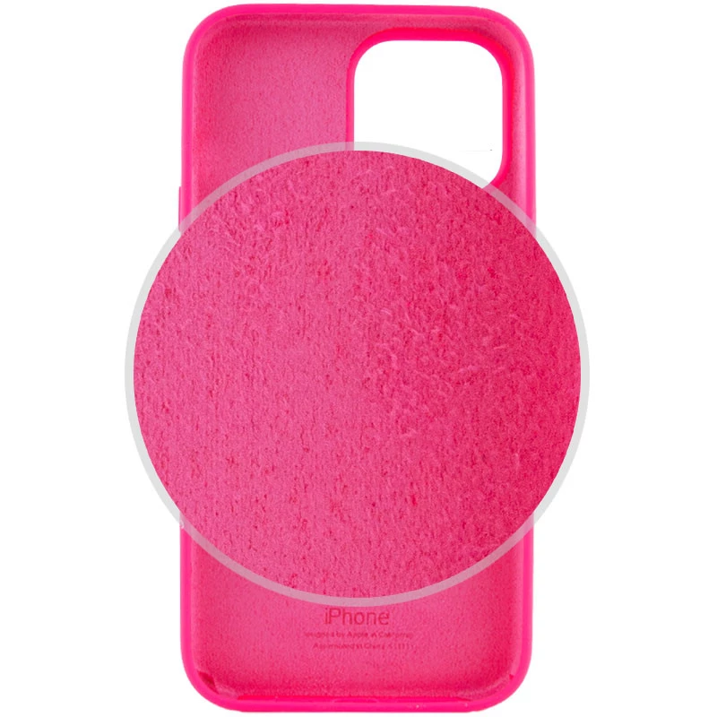 Чехол Silicone Case с закрытым низом для Apple iPhone 16 Pro Max – Розовый / Barbie pink. Фото 6 из 12