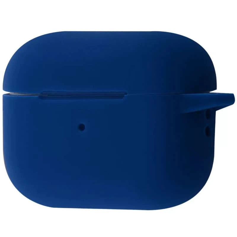 

Силіконовий футляр New з карабіном для навушників Airpods Pro 2 (Синій / Navy blue)
