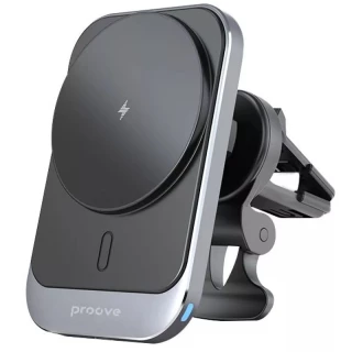 Автотримач з БЗП Proove Square Magnetic Pro 15W фото 1 Автотримач з БЗП Proove Square Magnetic Pro 15W фото 1 з 1