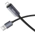 Дата кабель Hoco X112 Favor with display USB to Lightning 2.4A (1m) – Black. Фото 3 з 5