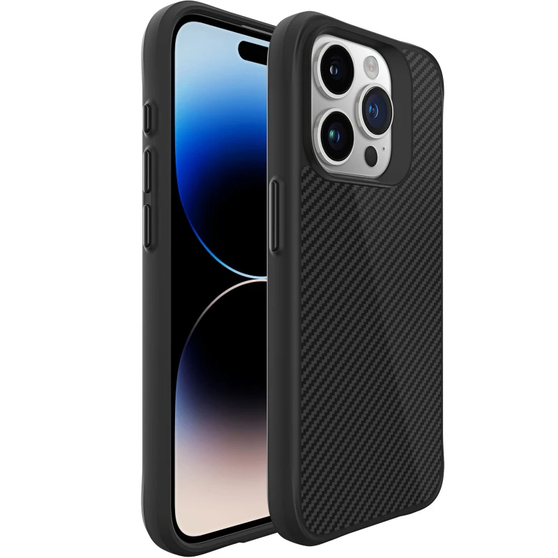 TPU+PC чехол Space Carbon collection для Apple iPhone 15 Pro (6.1") фото 1 из 1