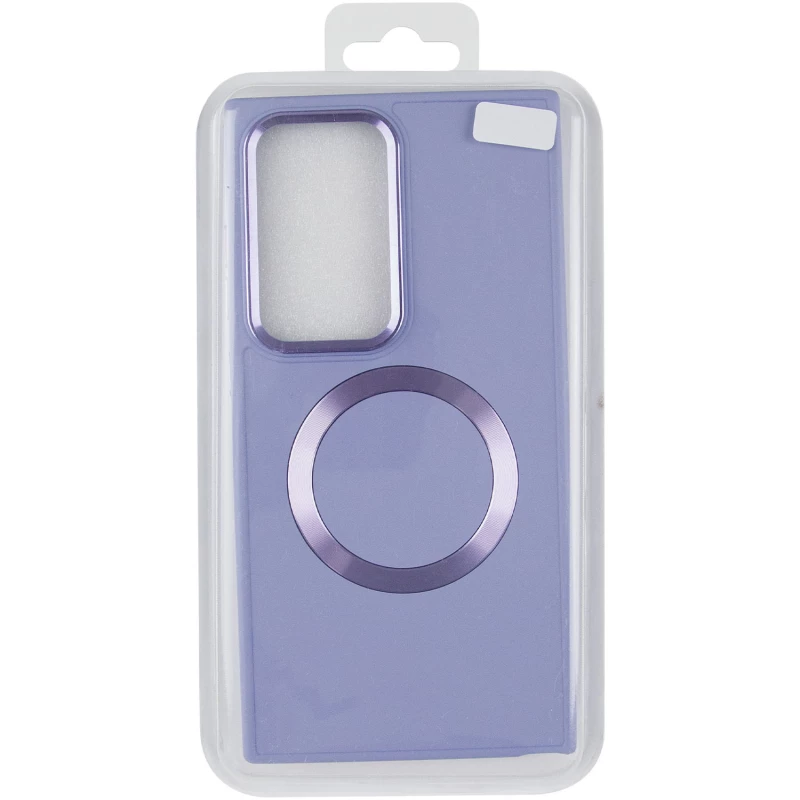 TPU чехол Bonbon с металлическими кнопками та MagSafe на Samsung Galaxy S24 Ultra – Сиреневый / Dasheen. Фото 12 из 13