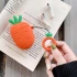Силиконовый футляр Smile Fruits series для наушников AirPods 1/2 + кольцо – Carrot. Фото 5 из 5