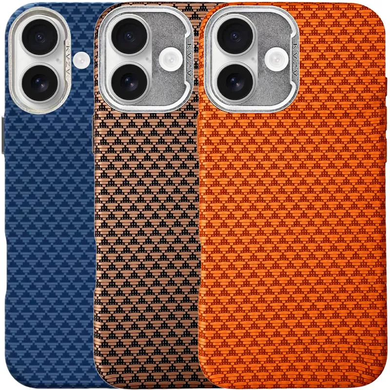 Чохол TPU+PC KVZV Triangular Pattern with Magnetic Fit для Apple iPhone 17 (6.3") фото 2 з 2