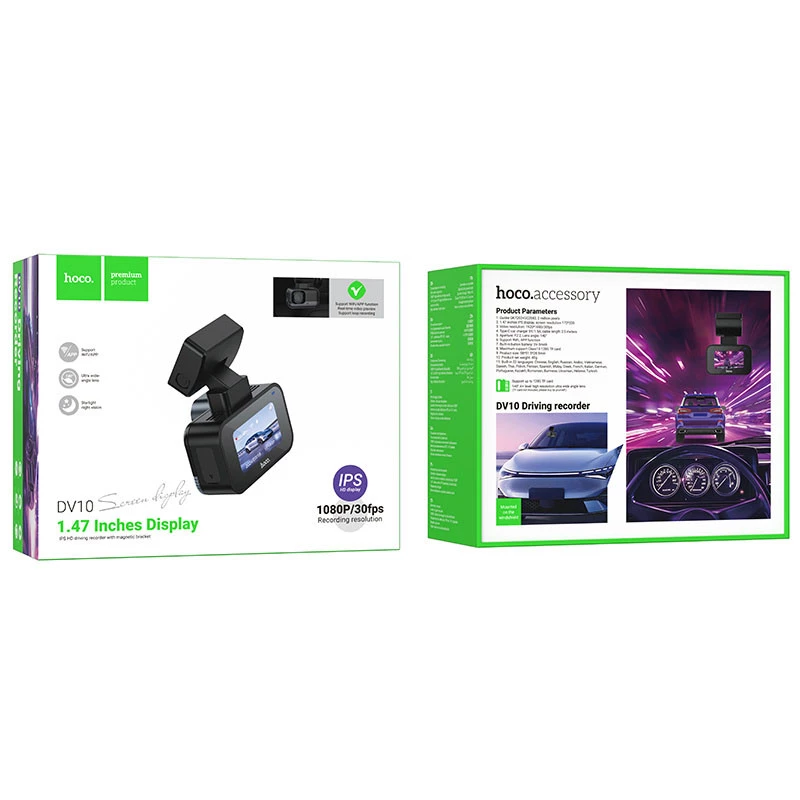 Видеорегистратор Hoco DV10 Mini Screen Dashcam – Black. Фото 6 из 8