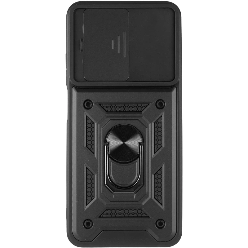 Удароміцний чохол Ummi Camshield Serge Ring (in box) для Xiaomi Poco C71 – Чорний. Фото 3 з 6