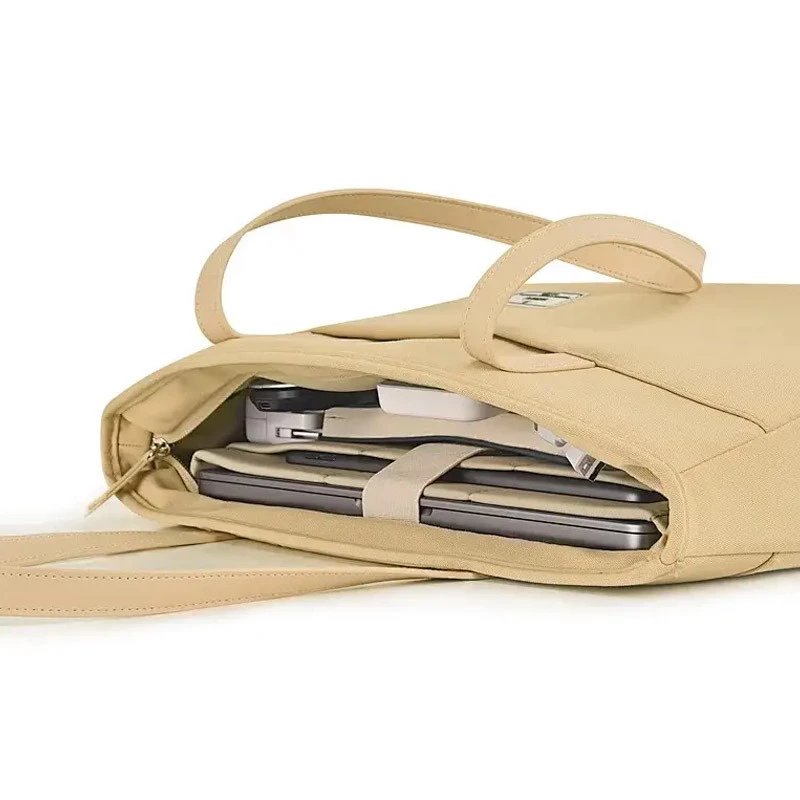 Сумка для ноутбуку WIWU Ora Tote 14'' – Biege. Фото 3 з 4