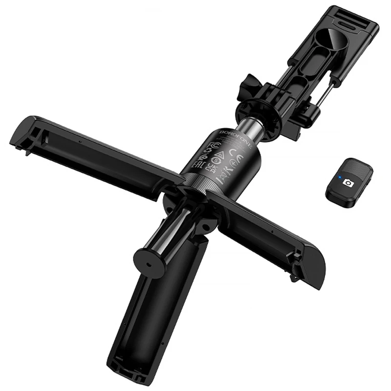 Монопод для селфі Borofone BY14 Graceful mini live broadcast stand – Black. Фото 6 з 6