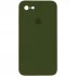 Чохол Silicone Case Square з захистом камери на Apple iPhone 7 / 8 (4.7") – Зелений / Dark Olive. Фото 1 з 1