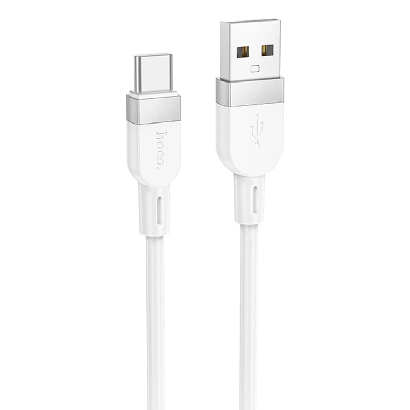 Дата кабель Hoco X109 Energy Silicone USB to Type-C (1m) – White. Фото 1 из 4