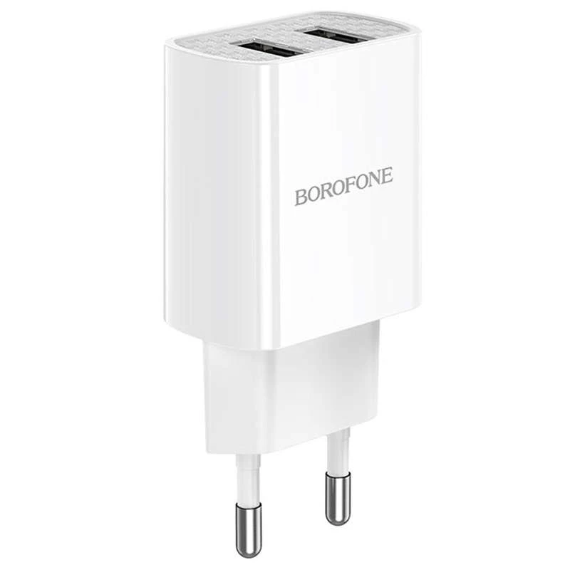 

СЗУ Borofone BA53A Powerway (2USB/2.1A) (Белый), Білий
