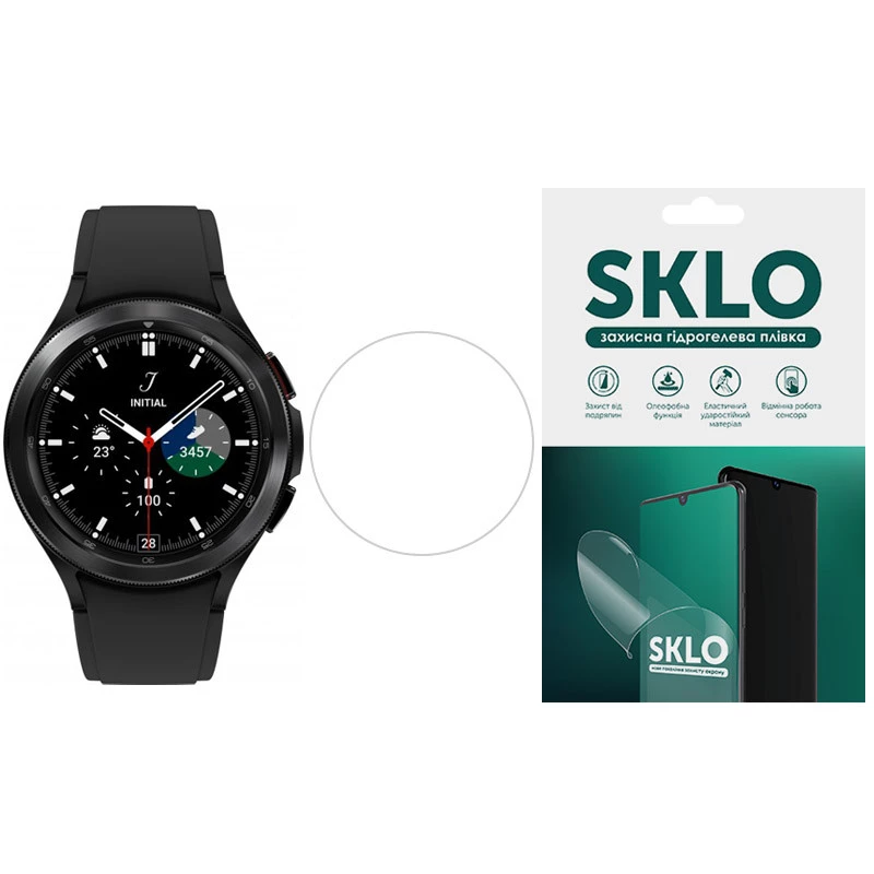 

Защитная гидрогелевая пленка SKLO (экран) 4шт. для Аксесуари для Samsung Galaxy Watch (Прозрачный), Прозорий