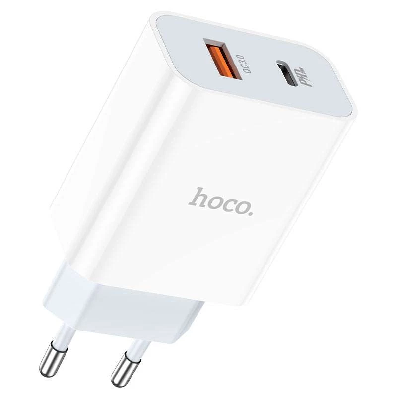 МЗП HOCO C97A PD20W+QC3.0 (1USB/1Type-C/3A) – Білий. Фото 4 з 6