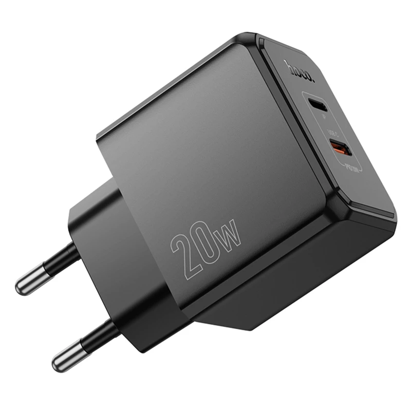 МЗП Hoco CS16A Wish PD20W (1USB-C/1L) – Black. Фото 5 з 7
