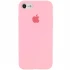 Чехол Silicone Case с закрытым низом для Apple iPhone 6/6s (4.7") – Розовый / Pink. Фото 1 из 1