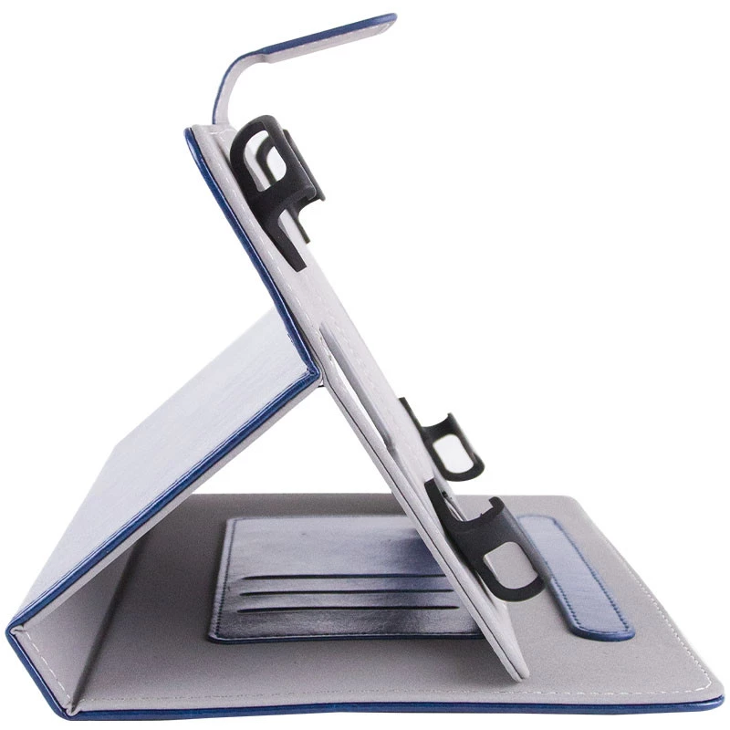 Універсальний шкіряний чохол книжка для планшета 7-8" – Синій. Фото 8 з 10