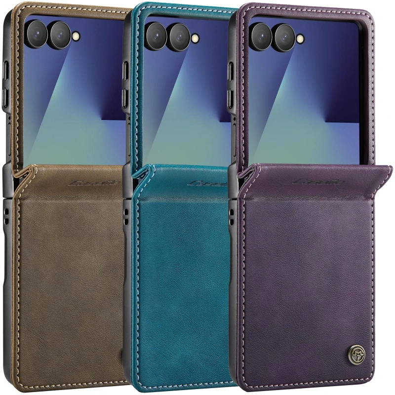 Кожаный чехол-книжка CaseMe Velvet Matte для Samsung Galaxy Z Flip7 фото 1 из 1