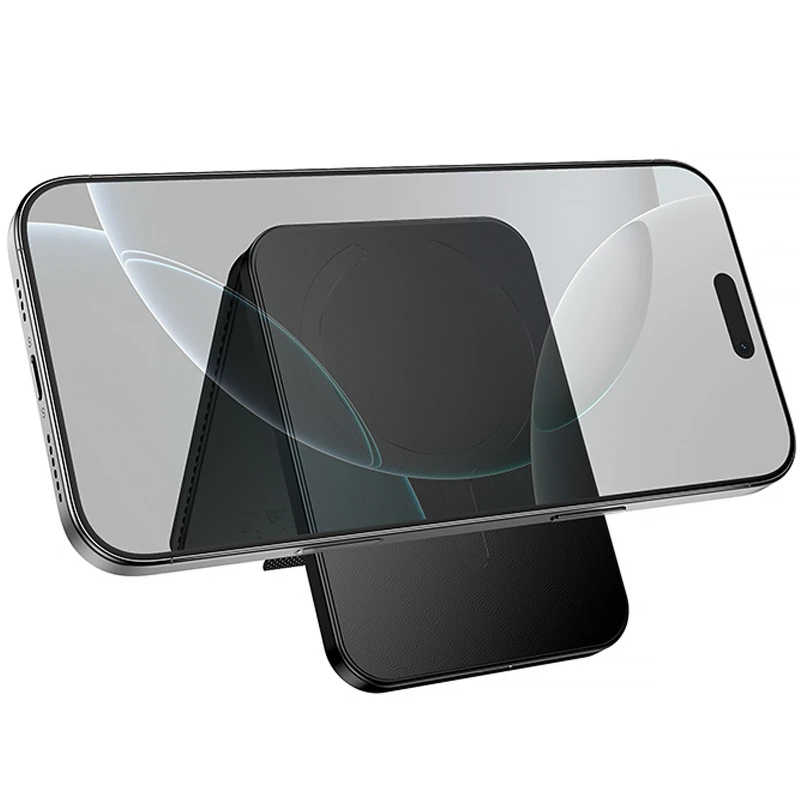 Кардхолдер магнитный Hoco E91I Tiger с трекером 120 mAh – Black. Фото 6 из 6