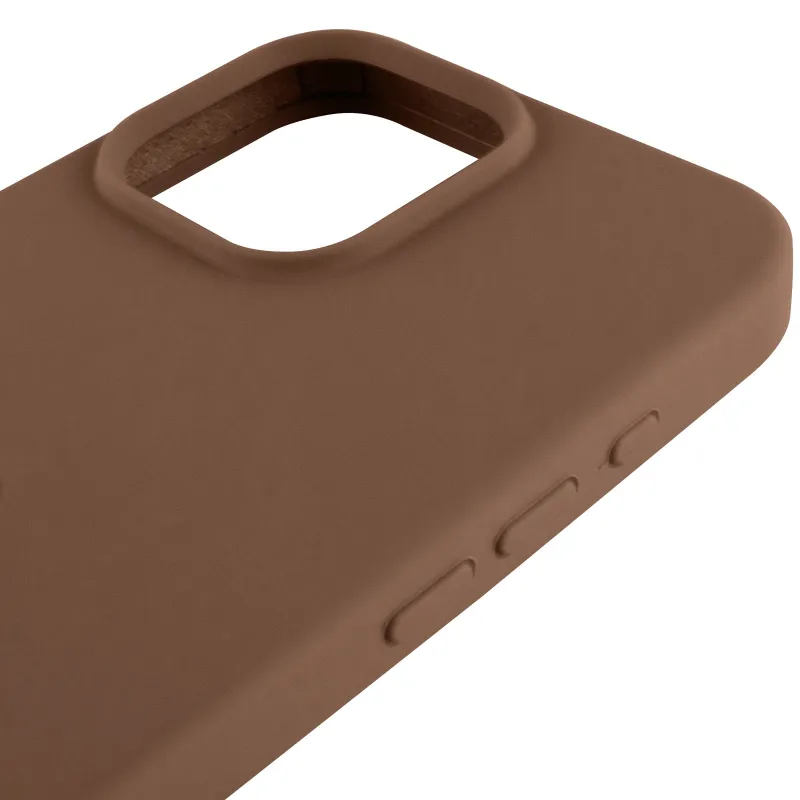 Чехол Silk Full Protective (AA) NO LOGO для Apple iPhone 16 Pro – Коричневый / Brown. Фото 5 из 6