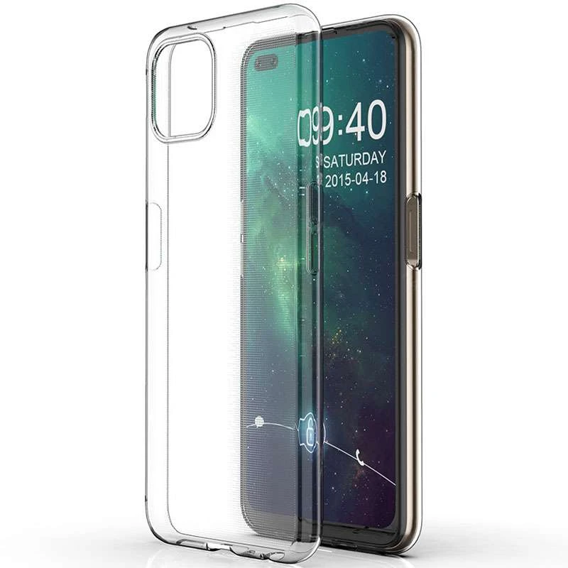 

Ультратонкий силіконовий чохол 1мм на Oppo A92s (Безбарвний (прозорий))